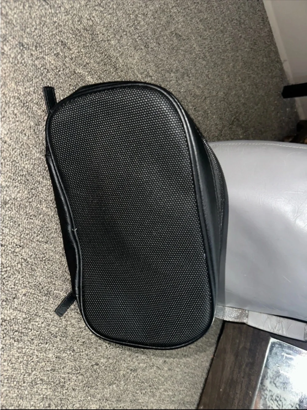 Perry Ellis Black Leather Men’s Travel Toiletry Bag